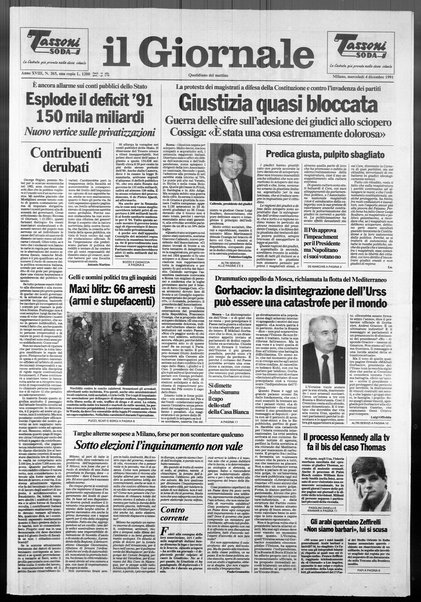 Il giornale : quotidiano del mattino